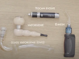 Glass Vaporgenie vs E-mesh vs Yocan vs APX Volt.