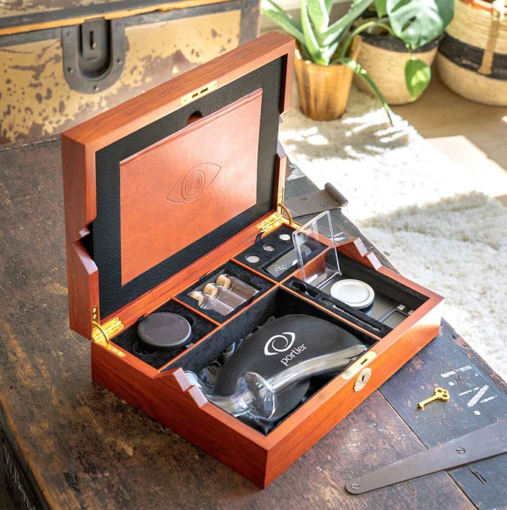The Portalbox is an exquisitely-crafted container for plant medicines.